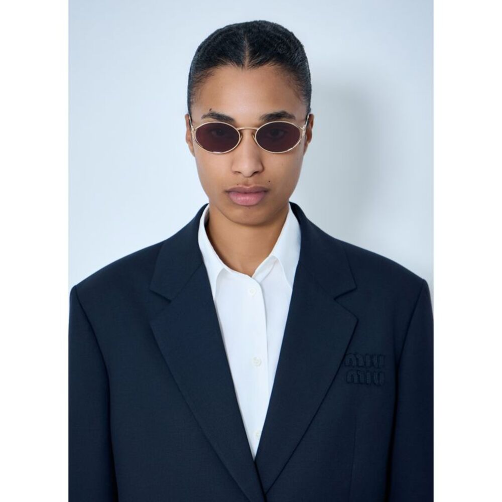 Miu Miu Men Mu 52Ys Oval Sunglasses - Picture 7 of 7